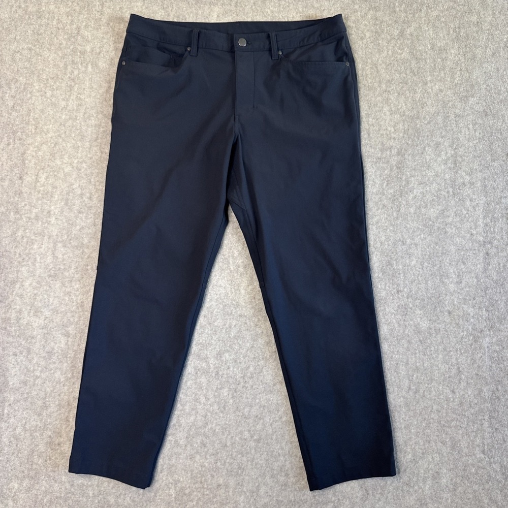 Lululemon ABC 5 Pocket Pant Mens 34x28 Slim Fit Warpstreme Black